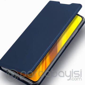 Dux Ducis Xiaomi POCO X3 NFC X3 Pro Kılıf Kapaklı Flip Cover Kılıf SkinPro Series