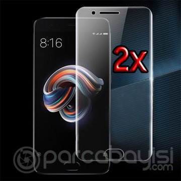 Gor Xiaomi Mi Note 3 3d Kavisli Darbe Emici Full Ekran Koruyucu 2 Adet Set