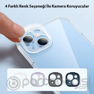 Baseus Illusion Series iPhone 14 Plus 6.7 Silikon Kılıf + Tempered Ekran Koruyucu + 4x Kamera Koruyu