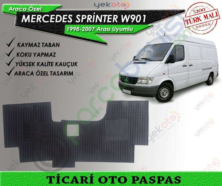 Mercedes Sprinter 1998-2007 Arası Uyumlu Ticari Oto Paspas