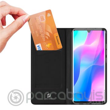 Dux Ducis Xiaomi Mi Note 10 Lite Kılıf Kapaklı Flip Cover Kılıf SkinPro Series