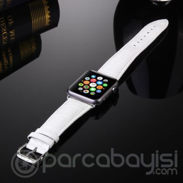 Ally Apple Watch 7-8 45mm 6-5-4 44mm Deri Kordon Kayış Crocodile 3-2-1 42mm