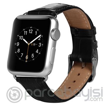 Ally Apple Watch 7-8 45mm 6-5-4 44mm Deri Kordon Kayış Crocodile 3-2-1 42mm