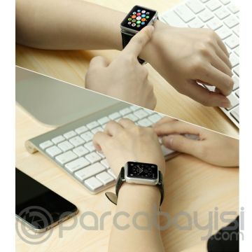 Ally Apple Watch 7-8 45mm 6-5-4 44mm Deri Kordon Kayış Crocodile 3-2-1 42mm