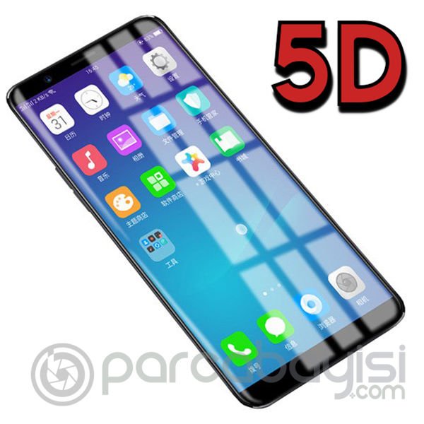 Vivo X20 5d Kavisli Full Kırılmaz Cam Ekran Koruyucu