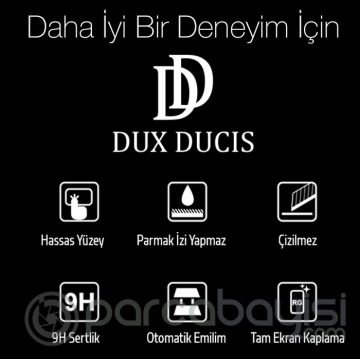 Dux Ducis iPhone 12 Pro Max 6.7inç Tempered Cam Ekran Koruyucu 10D Full Kaplama