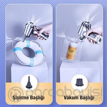 ALLY ST-6645 Pro 95000Pa Portatif Ev ve Araç Şarjlı El Süpürgesi