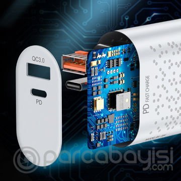 USLİON 18W USB QC3.0 Şarj PD3.0 Hızlı Şarj Aleti Şarj Başlık