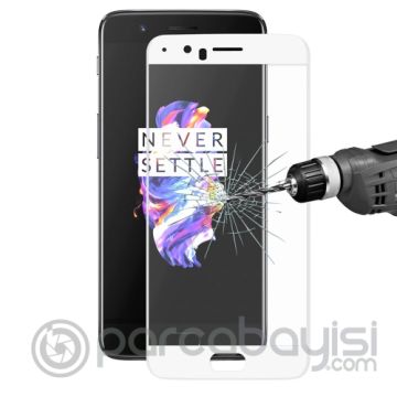 Oneplus 5 Full Kaplama Kırılmaz Cam Ekran Koruyucu