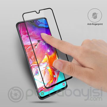 Ally Samsung Galaxy A70 Full Glue Tempered Cam Ekran Koruyucu