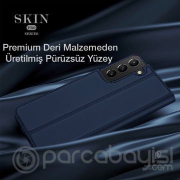 Dux Ducis SM Galaxy S21 Kılıf Kapaklı Flip Cover Kılıf Skinpro Series