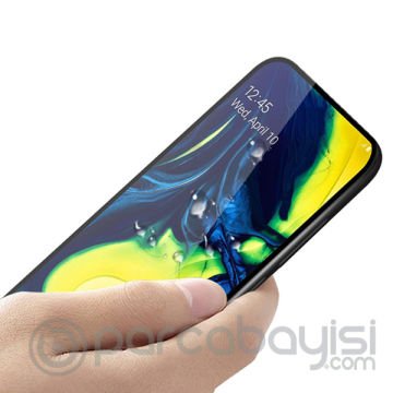 Ally Samsung Galaxy A80 3d Full Kaplama Kırılmaz Cam Ekran Koruyucu