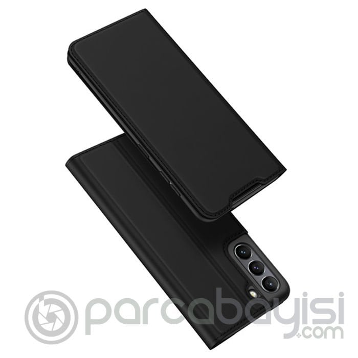 Dux Ducis SM Galaxy S21 FE Kılıf Kapaklı Flip Cover Kılıf Skinpro Series