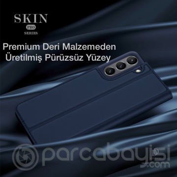 Dux Ducis SM Galaxy S21 FE Kılıf Kapaklı Flip Cover Kılıf Skinpro Series