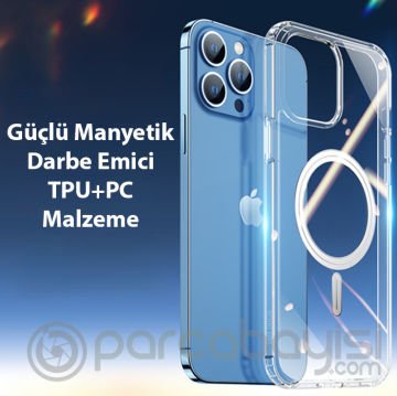 Dux Ducis Clin Mag Series iPhone 13 Pro Max 6.7 Magsafe Uyumlu Manyetik Silikon Kılıf