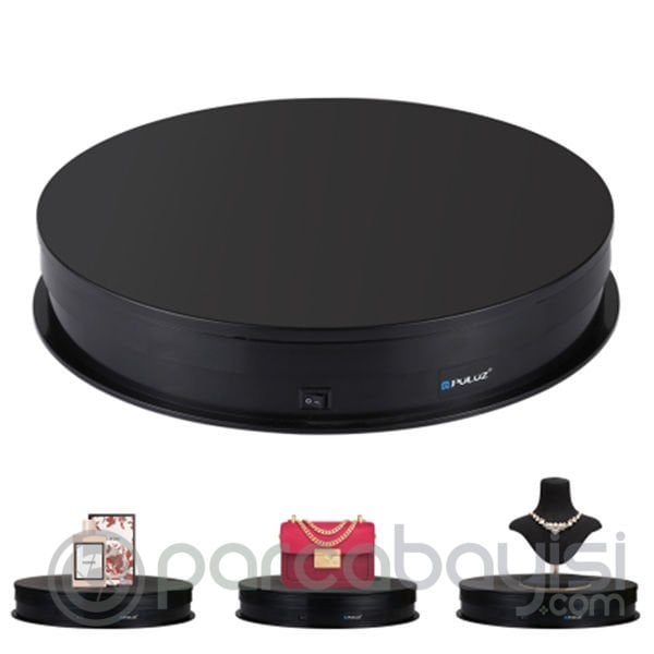 PULUZ 30cm Turntable Ürün Çekimi İçin 360 Derece Elektrikli Döner Tabla -10-20kg