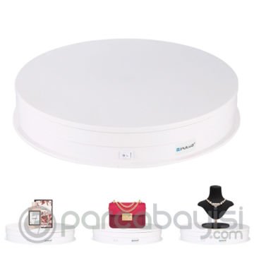 PULUZ 30cm Turntable Ürün Çekimi İçin 360 Derece Elektrikli Döner Tabla -10-20kg