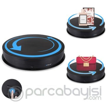 PULUZ 30cm Turntable Ürün Çekimi İçin 360 Derece Elektrikli Döner Tabla -10-20kg