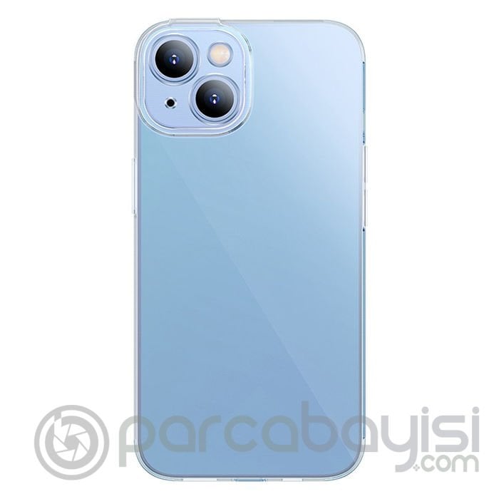 Baseus Simple Case iPhone 14 Plus 6.7 Kamera Korumalı İnce Silikon Şeffaf Kılıf