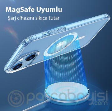 Dux Ducis Clin Mag Series iPhone 14 6.1 Magsafe Uyumlu Manyetik Silikon Kılıf