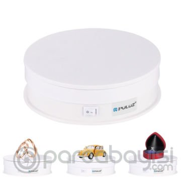 PULUZ 15cm Turntable Ürün Çekimi İçin 360 Derece Elektrikli Döner Tabla -15kg