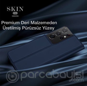 Dux Ducis SM Galaxy S21 Ultra Kılıf Flip Cover Kılıf SkinPro Series