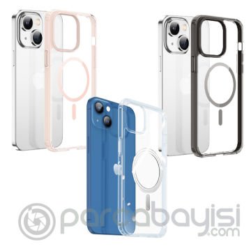 Dux Ducis Clin Mag Series iPhone 14 Plus 6.7 Magsafe Uyumlu Manyetik Silikon Kılıf