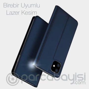 Dux Ducis iPhone 11 6.1inç Kılıf Kapaklı Flip Cover Kılıf SkinPro Series