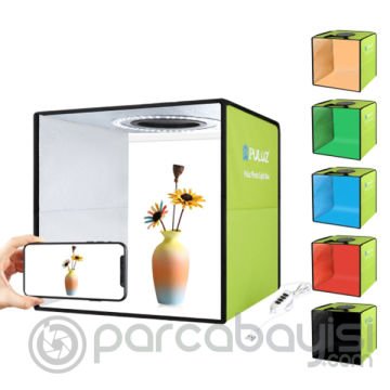 PULUZ Profesyonel 30 X 30CM LED Işıklı Ürün Fotoğraf Çekim Çadırı Katlanabilir Portatif