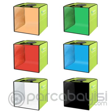 PULUZ Profesyonel 30 X 30CM LED Işıklı Ürün Fotoğraf Çekim Çadırı Katlanabilir Portatif