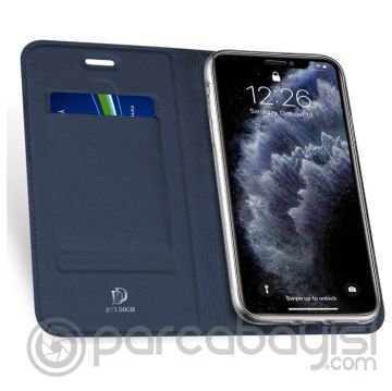 Dux Ducis iPhone 11 Pro 5.8inç Kılıf Kapaklı Flip Cover Kılıf SkinPro Series