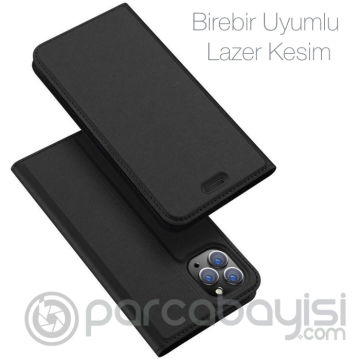 Dux Ducis iPhone 11 Pro Max 6.5inç Kılıf Kapaklı Flip Cover Kılıf SkinPro Series