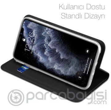 Dux Ducis iPhone 11 Pro Max 6.5inç Kılıf Kapaklı Flip Cover Kılıf SkinPro Series