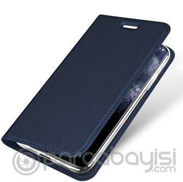 Dux Ducis iPhone 11 Pro Max 6.5inç Kılıf Kapaklı Flip Cover Kılıf SkinPro Series