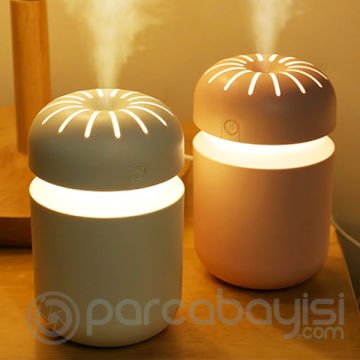 EZERE T8 300ML Mini Humidifier Araç-Ev Hava Nemlendirme Cihazı Led Işıklı