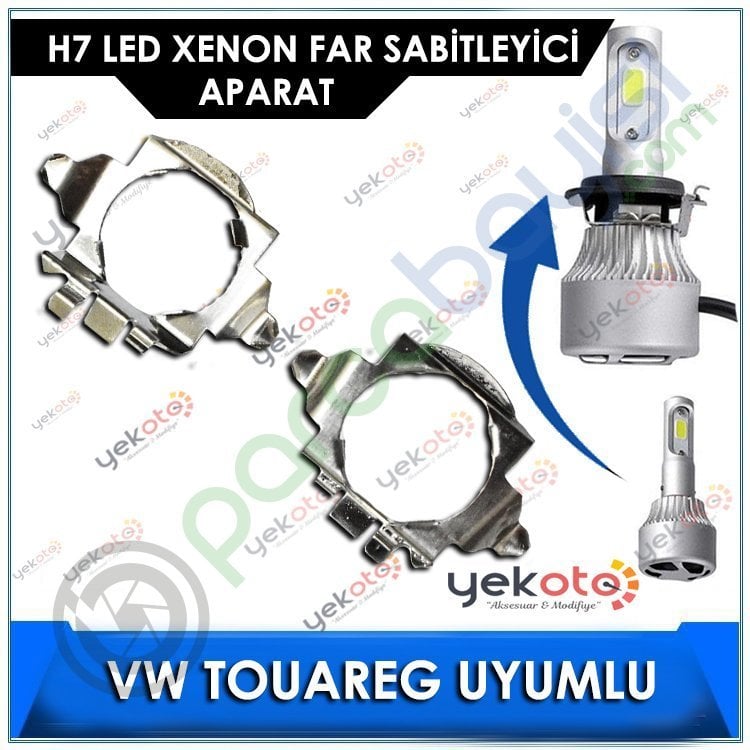 Vw Touareg H7 Led Xenon Far Bağlantı Soketi Sabitleyici Aparat 2 Adet Tk-120