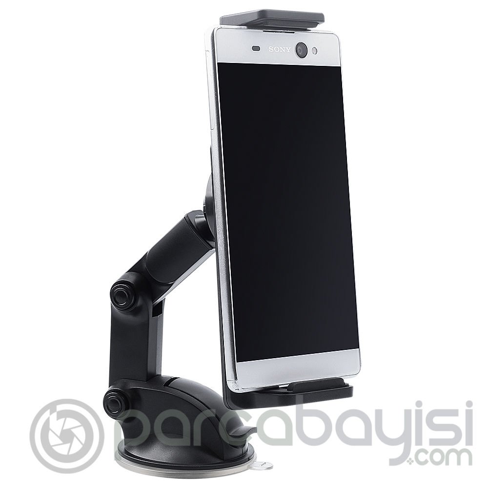 ALLY YS-04 Vantuzlu Torpido Üstü Teleskopik Araç Tutucu Tablet Telefon