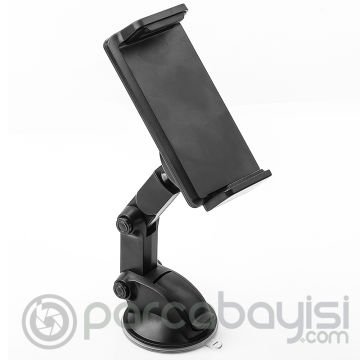 ALLY YS-04 Vantuzlu Torpido Üstü Teleskopik Araç Tutucu Tablet Telefon