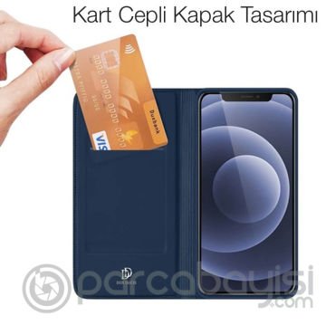 Dux Ducis iPhone 14-13 6.1inç Kılıf Kapaklı Flip Cover Kılıf SkinPro Series