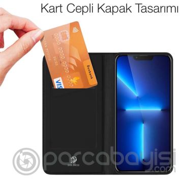 Dux Ducis iPhone 14 pro 13 Pro 6.1inç Kılıf Kapaklı Flip Cover Kılıf SkinPro Series