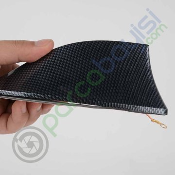Karbon Shark Anten Köpek Balığı Balık Sırtı Anten Elektrikli İtalyan Tasarım