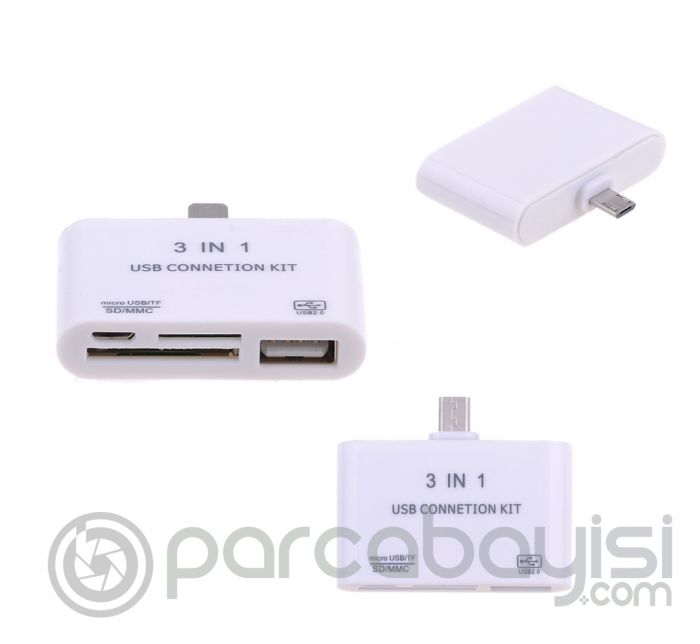 Otg Mobile Micro Usb 2.0 Kart Okuyucu