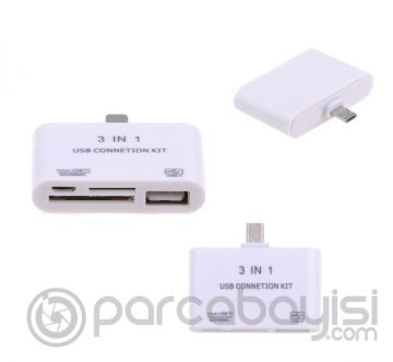 Otg Mobile Micro Usb 2.0 Kart Okuyucu