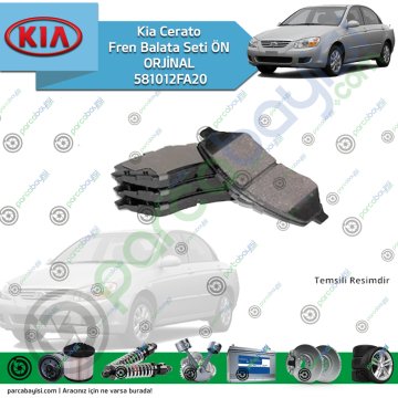 Kia Cerato Fren Balata Seti Ön Orjinal | 581012Fa20
