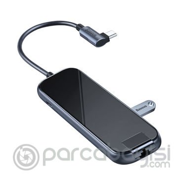 Baseus Multi-functional HUB (Type-C to 3xUSB3.0+HD4K+RJ45+PD) Adaptör