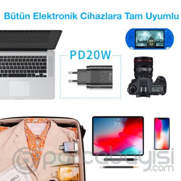 USLİON 20W USB QC3.0 Şarj PD3.0 Hızlı Şarj Aleti Şarj Başlık