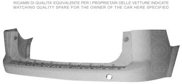 VECTRA C OPEL 2002-2009 TAMPON ARKA ASTARLI | 101.29.9624 | 93178165