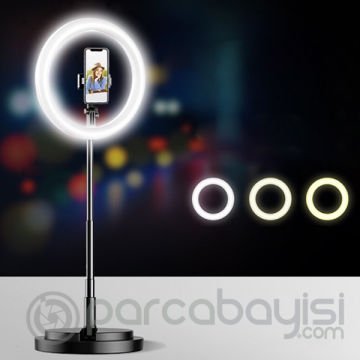 Usams 18 inç Led Işıklı Portatif Tripod Youtuber Kuaför Makyaj Işığı