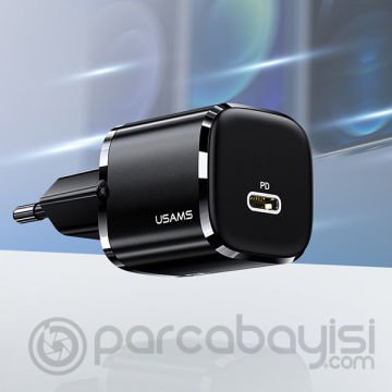 USAMS T36 20W Mini PD Hızlı Şarj Aleti 20W USB-C Güç Adaptörü