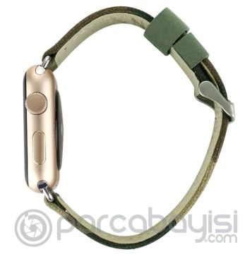 Ally Apple Watch 7-8 45mm 6-5-4 44mm Canvas Dokuma Kamuflaj Kayış Kordon 3-2-1 42mm